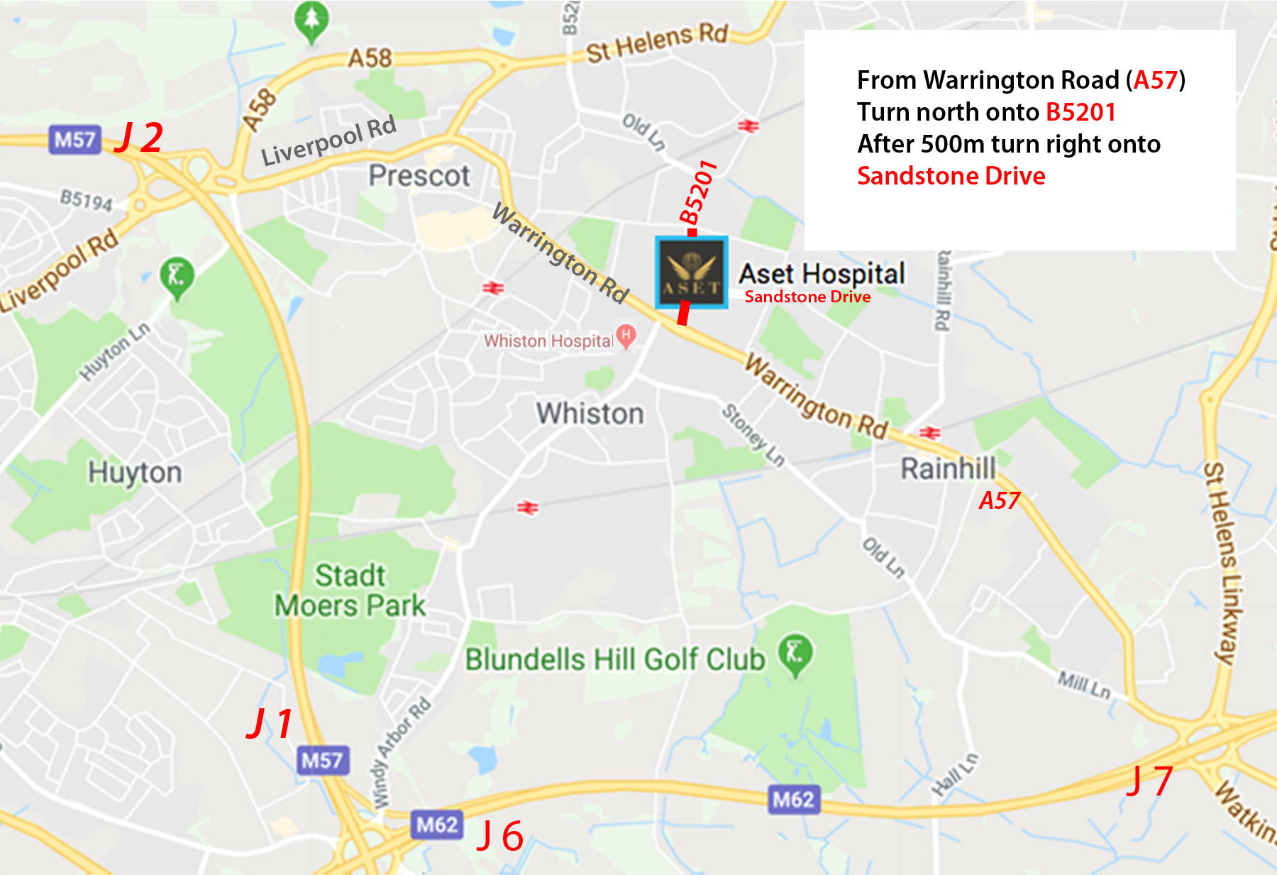 LOCATION MAP FOR aSET hospital cosmetic surgery hospital
