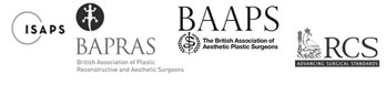 plastic surgeons registered and members of BAAPS BAPPRAS ISAPS RCS 