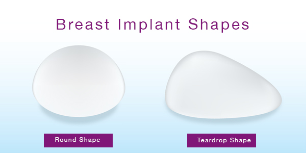 Breast enlargement  -breast implant shapes